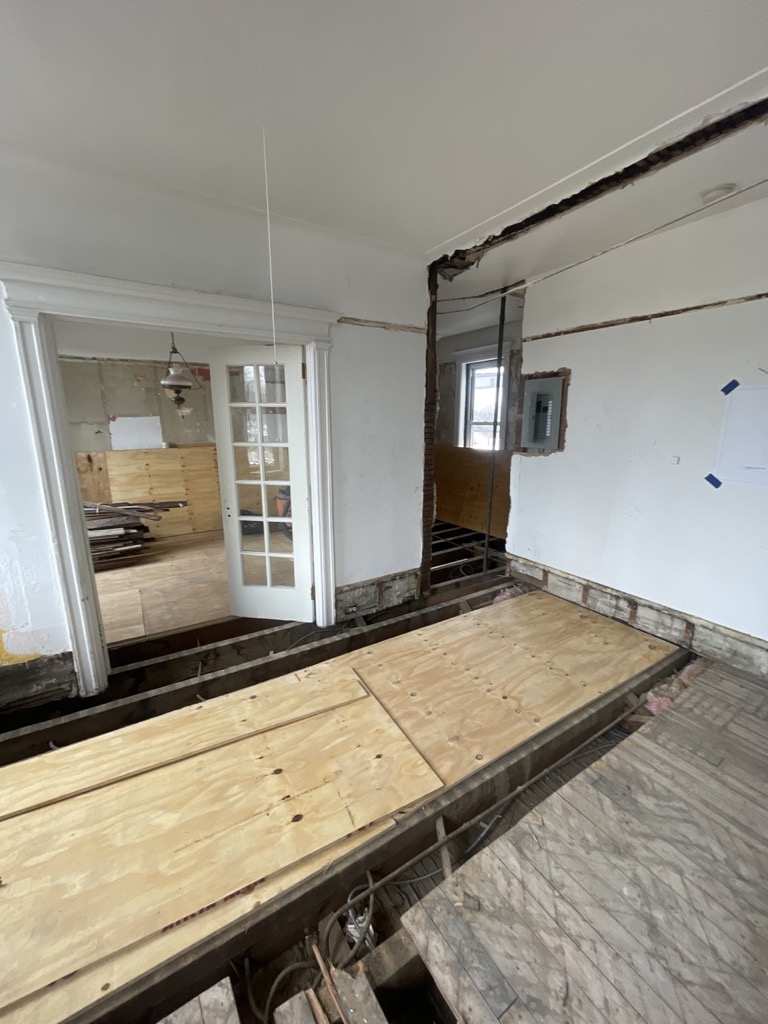 Demolition and prep — 1